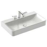 Раковина Jacob Delafon Vox EVC112-53-00 80x45 см с 3 отверстиями для смесителя и переливом