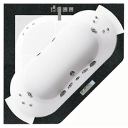 Акриловая ванна с гидромассажем Jacuzzi AURA CORNER 160x160 дерево