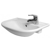 Раковина Jika Olymp 55x35.5 см полувстраиваемая, отверстие для смесителя справа