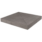 Угловая ступень Kerama Marazzi Астрони SG622302R/GCA серый темный клееная универсальная