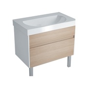 Тумба для раковины Kerama Marazzi Buongiorno 80 напольная 2 ящика дуб