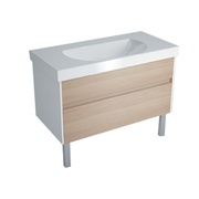 Тумба для раковины Kerama Marazzi Buongiorno 100 напольная 2 ящика дуб