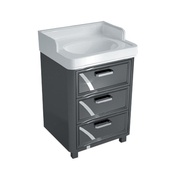 Тумба для раковины Kerama Marazzi Pompei 60 3 ящика черный