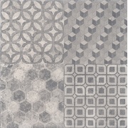 Напольная плитка Kerama Marazzi Саттон SG150900N Серый орнамент