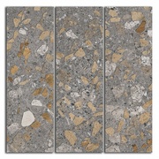 Декор Kerama Marazzi Терраццо коричневый мозаичный
