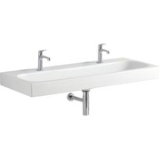Раковина Keramag Citterio 1200x500x160 мм с 2 отверстиями под смеситель, без перелива