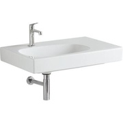 Раковина Keramag Citterio 750x500x160 мм с отверстием под смеситель, без перелива, полочка справа