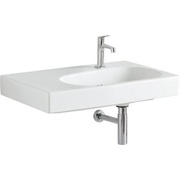 Раковина Keramag Citterio 750x500x160 мм с отверстием под смеситель, без перелива, полочка слева