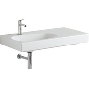 Раковина Keramag Citterio 900x500x160 мм с отверстием под смеситель, без перелива, полочка справа