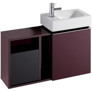 Тумба для раковины Keramag ICon XS боковая 370x400x245 мм бургундия глянец лак