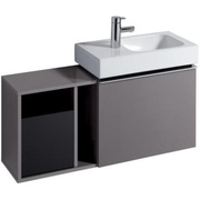 Тумба для раковины Keramag ICon XS 370x400x273 мм платина глянец лак