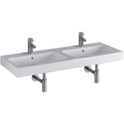 Раковина Keramag ICon 1200x485x160 мм на 2 чаши с 2 отверстиями под смесители