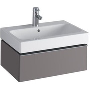 Тумба для раковины Keramag ICon 595x240x477 мм платина глянец