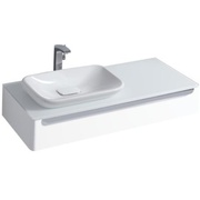 Столешница для раковины Keramag myDay 1150x200x520 мм с отверстием слева белая