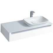 Столешница для раковины Keramag myDay 1150x200x520 мм с отверстием справа белая