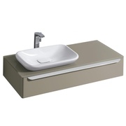 Тумба для раковины Keramag myDay 1150x200x520 мм с отверстием слева серый матовый