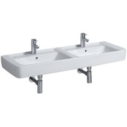 Раковина Keramag Renova Nr.1 Plan 1300x480x130 мм на 2 чаши подвесная