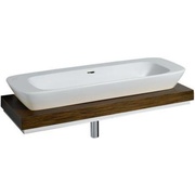 Столешница для раковины Keramag Silk 1200x100x470 мм, отверстие для сифона в центре венге