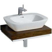 Столешница для раковины Keramag Silk 600x100x470 мм, отверстие для сифона в центре венге