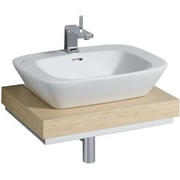 Столешница для раковины Keramag Silk 600x100x470 мм, отверстие для сифона в центре дуб