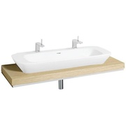 Столешница для раковины Keramag Silk 1400x100x470 мм, отверстие для сифона в центре дуб