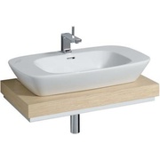 Столешница для раковины Keramag Silk 800x100x470 мм, отверстие для сифона в центре дуб