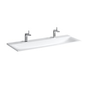 Раковина Keramag Xeno² 1400x480x140 мм с 2 отверстиями под смеситель, без перелива