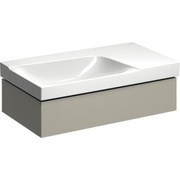 Тумба для раковины Keramag Xeno² 880x220x462 мм сифон слева матовый серый