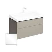 Тумба для раковины Keramag Xeno² 880x530x462 мм сифон по центру белый глянец
