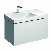 Тумба для раковины Keramag Xeno² 880x530x462 мм сифон слева белый глянец