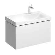 Тумба для раковины Keramag Xeno² 880x530x462 мм сифон справа белый глянец