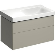 Тумба для раковины Keramag Xeno² 880x530x462 мм сифон справа матовый серый