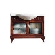 Тумба с раковиной Labor Legno Marriot MPL105V+MC105 96.5x33x82 см вишня стекло