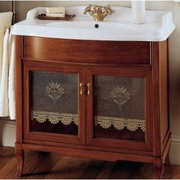 Тумба с раковиной Labor Legno Victoria HCLUX90+HPL90V 82x52x81 см стекло орех