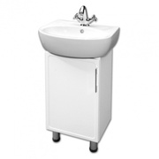 Тумба для раковины Lasko Amsterdam левая п/умывальник Parva 50, белая