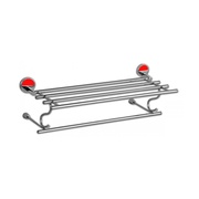 Полка с полотенцедержателем Lasko Camelion Красный