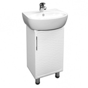 Тумба для раковины Lasko Gamburg Frost правая п/умывальник Parva 50, волна