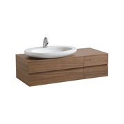 Тумба для раковины Laufen Alessi one 120x50 см для 8.1897.2 отверстие слева натуральный шпон