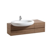 Тумба для раковины Laufen Alessi one 120x50 см для 8.1397.2 отверстие слева натуральный шпон