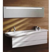 Тумба для раковины Laufen Alessi one 4.2436.0.097.631.1 135x32 см 2 ящика для 8.1497.1 белый лак