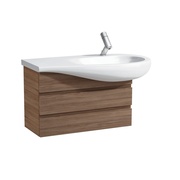 Тумба для раковины Laufen Alessi one 73x32 см 2 ящика для 8.1497.6 белый лак