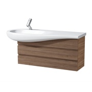 Тумба для раковины Laufen Alessi one 4245200976301 99.5x32 см 2 ящика для 8.1497.3 натуральный шпон