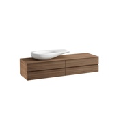 Тумба для раковины Laufen Alessi one 160x50 см 1 отверстие слева для 8.1897.3 белый лак