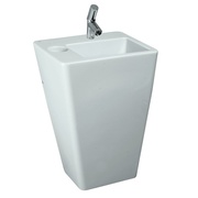 Раковина Laufen Alessi 49x59 см объединенная с пьедесталом, 1 отверстие для смесителя