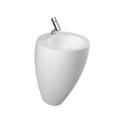 Раковина Laufen Alessi 52x53x85 см объединенная с пьедесталом с отверстием для смесителя