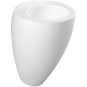Раковина Laufen Alessi 52x53x85 см объединенная с пьедесталом без отверстия для смесителя