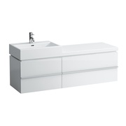 Тумба для раковины Laufen Case 149x45.5 см 2 ящика (полочка справа) дуб