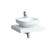 Столешница Laufen Case 60x52 см без отверстия, 2 консоли белый