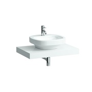 Столешница Laufen Case 80x52 см без отверстия, 2 консоли белый