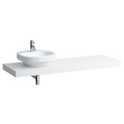 Столешница Laufen Case 160x52 см, 2 консоли, без отверстия белый